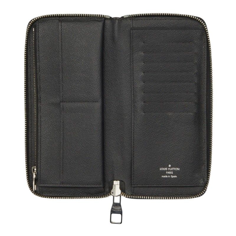 Louis Vuitton Epi Zippy Wallet Vertical Zip Around Noir Black Leather — view 8