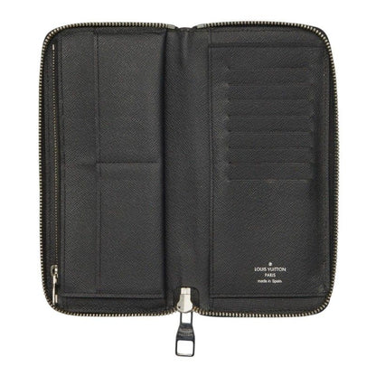 Louis Vuitton Epi Zippy Wallet Vertical Zip Around Noir Black Leather — view 8