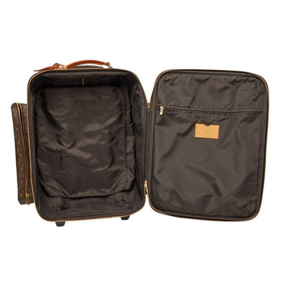 Louis Vuitton Monogram Bosphore Travel Bag Suitcase Brown Leather — view 9