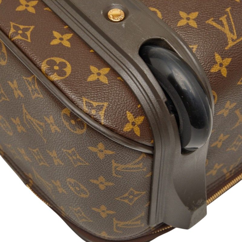 Louis Vuitton Monogram Bosphore Travel Bag Suitcase Brown Leather — view 7