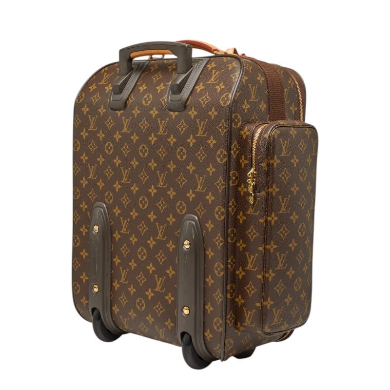 Louis Vuitton Monogram Bosphore Travel Bag Suitcase Brown Leather — view 2