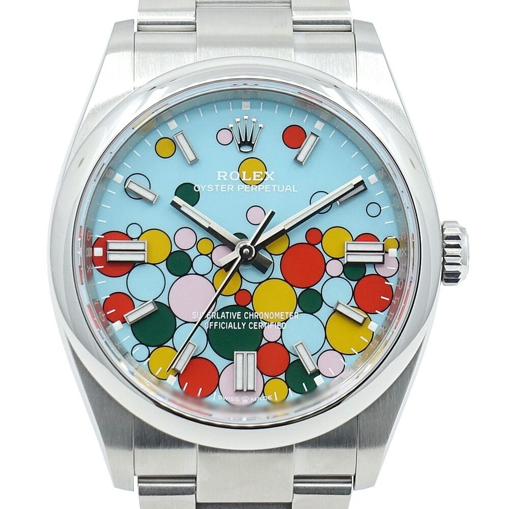 Rolex Watch Oyster Perpetual 36 Celebration Turquoise SS Automatic Winding