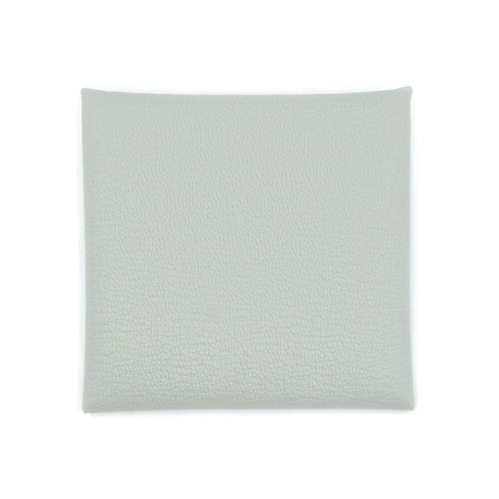 Hermes Bastia Coin Case Card Gris Perle Leather Ice Gray Box