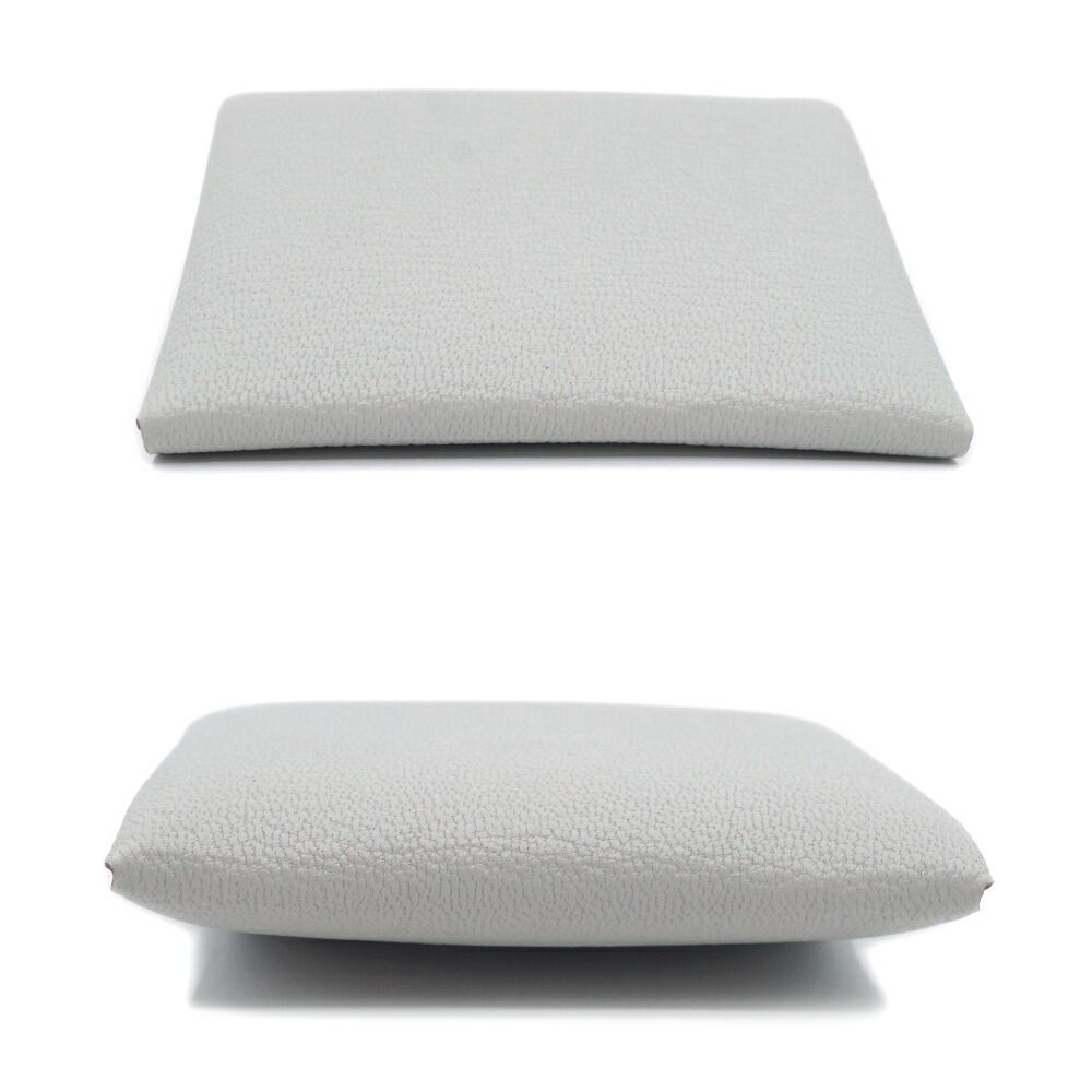 Hermes Bastia Coin Case Card Gris Perle Leather Ice Gray Box — view 3
