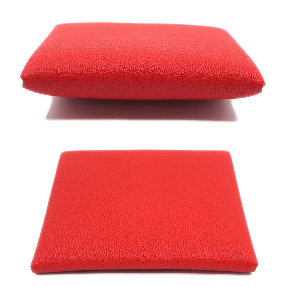 Hermes Bastia Coin Case Card le Juku Leather Red Box — view 4