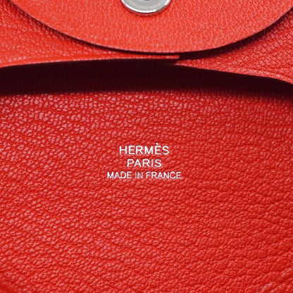 Hermes Bastia Coin Case Card le Juku Leather Red Box — view 7