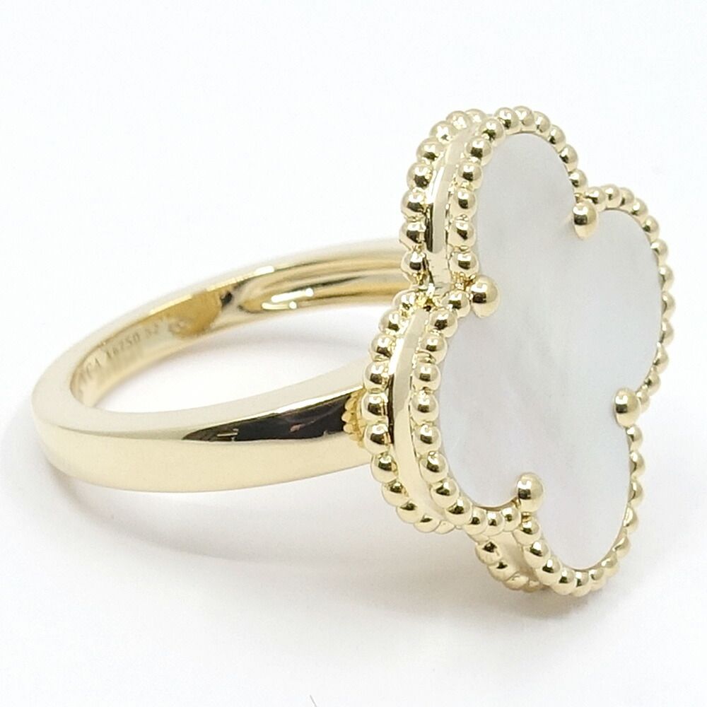 Van Cleef & Arpels Ring Magic Alhambra Mop 52 JP Yellow Gold Female — view 4