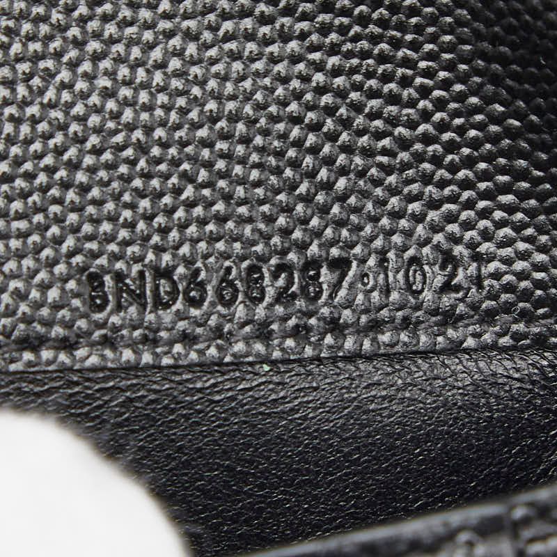 Saint Laurent Monogram 2 Parts Zip Wallet Bifold Black Tannin Leather — view 9