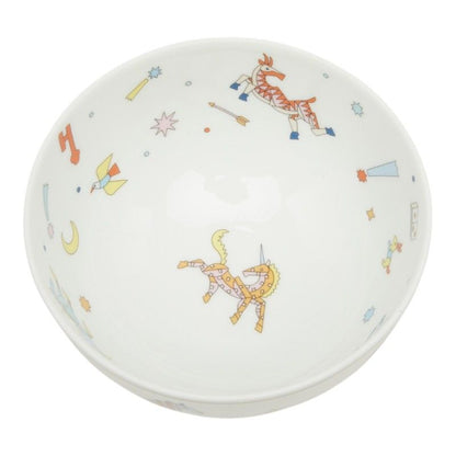 Hermes Epope Tableware Plate Set of 4 Multicolor Ceramic — view 6