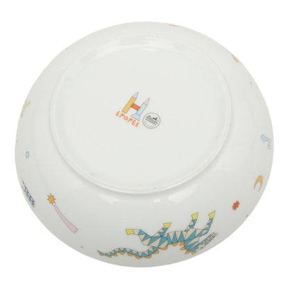 Hermes Epope Tableware Plate Set of 4 Multicolor Ceramic — view 5