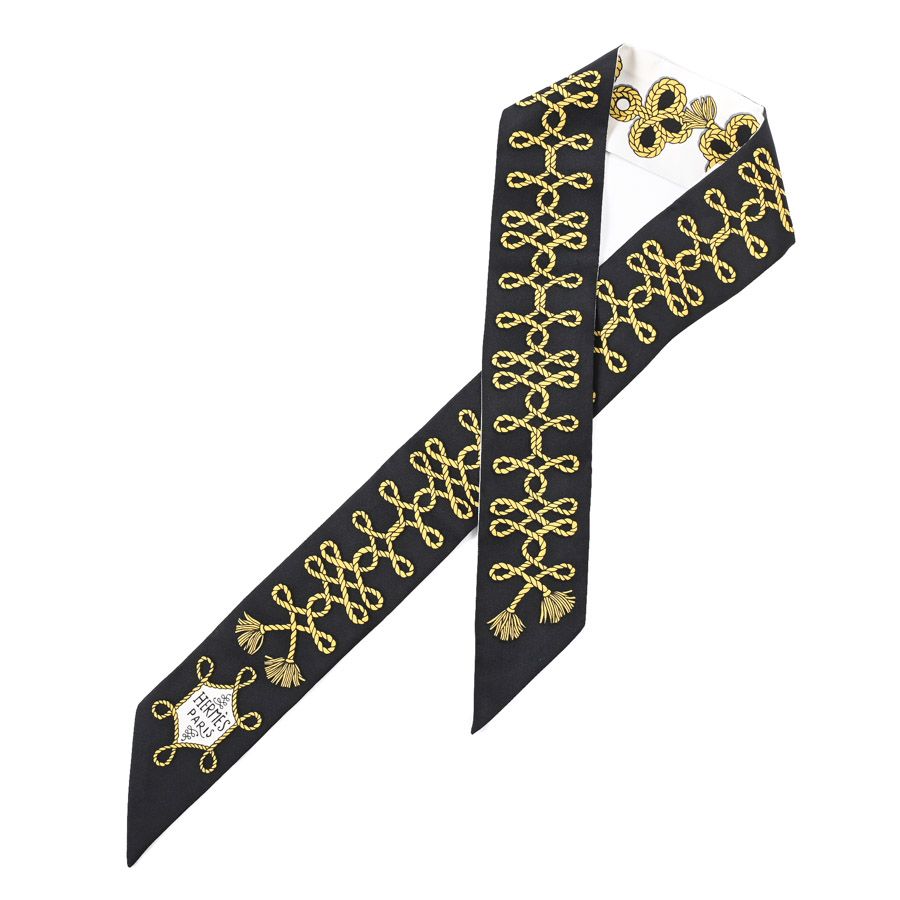 Hermes Scarf Twilly Scarves White