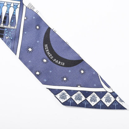 Hermes Scarf Twilly Scarves Blue — view 3