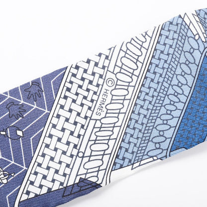 Hermes Scarf Twilly Scarves Blue — view 4