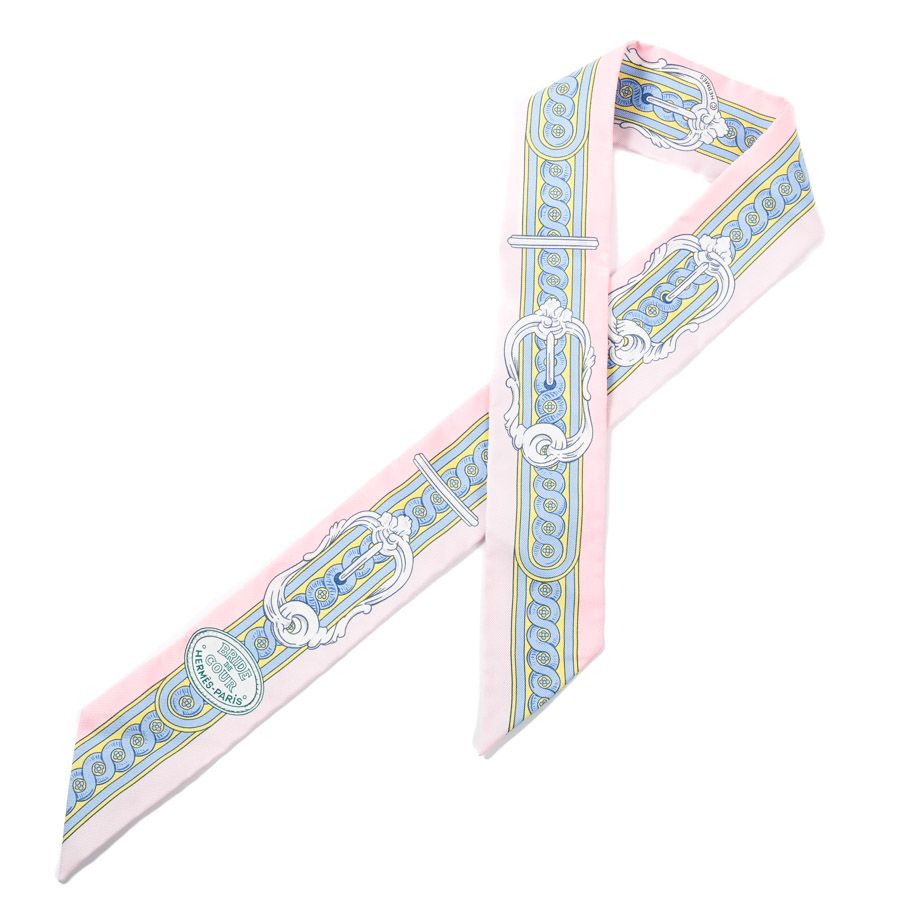 Hermes Scarf Twilly Scarves Pink