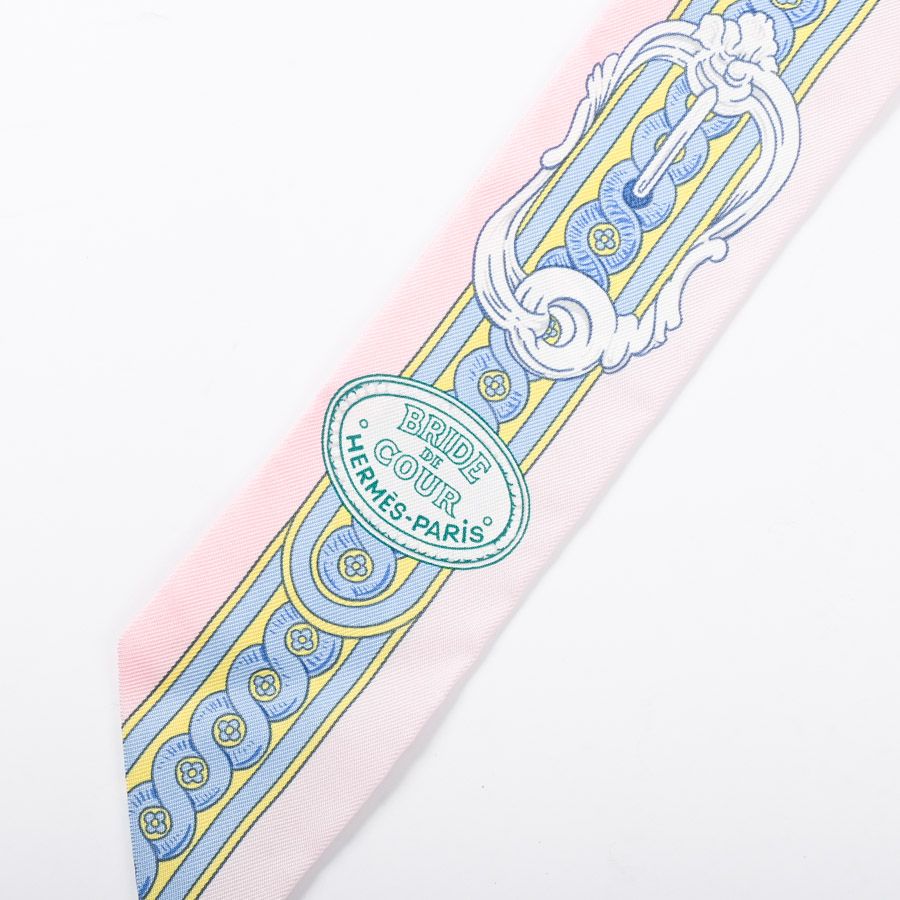 Hermes Scarf Twilly Scarves Pink — view 3