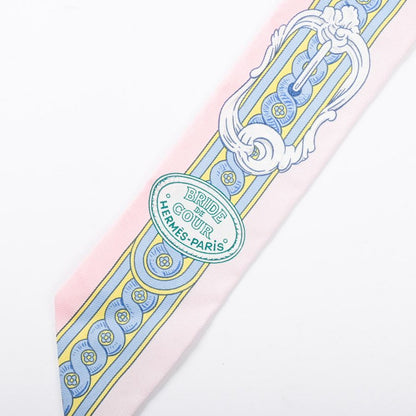 Hermes Scarf Twilly Scarves Pink — view 3