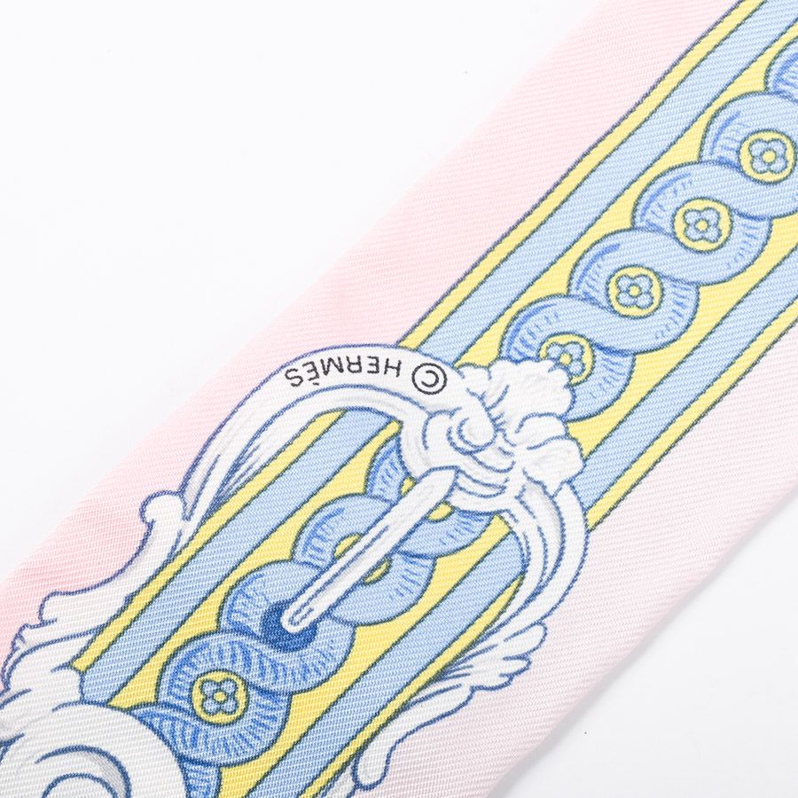 Hermes Scarf Twilly Scarves Pink — view 4