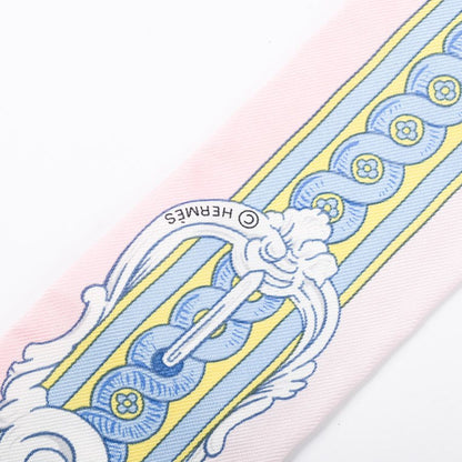 Hermes Scarf Twilly Scarves Pink — view 4