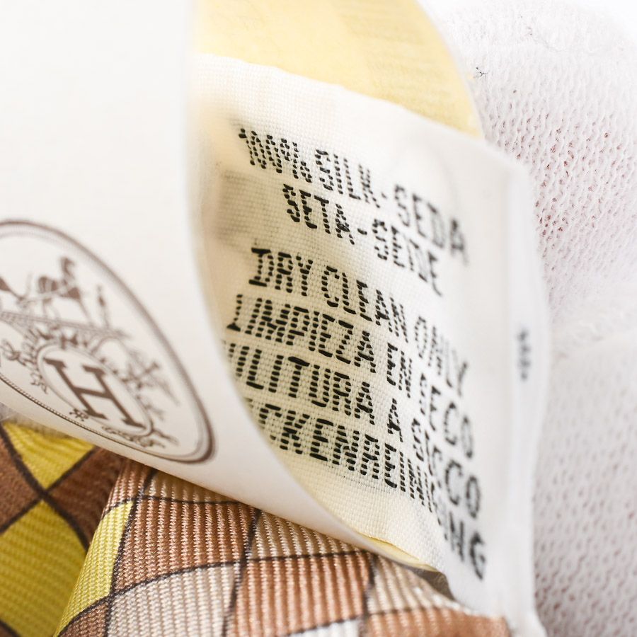 Hermes Scarf Twilly Scarves Beige — view 6