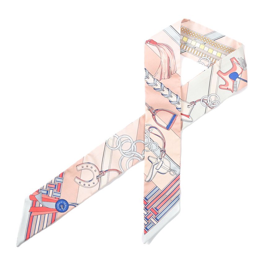 Hermes Scarf Twilly Scarves Pink
