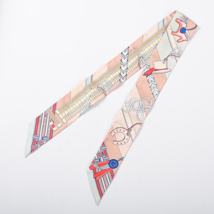 Hermes Scarf Twilly Scarves Pink — view 2