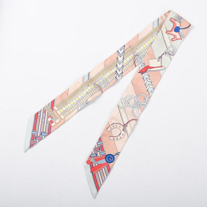 Hermes Scarf Twilly Scarves Pink — view 2