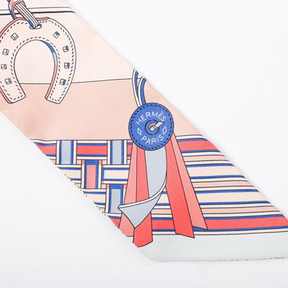 Hermes Scarf Twilly Scarves Pink — view 4