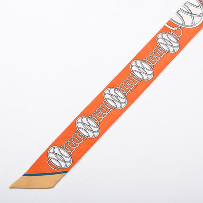 Hermes Scarf Twilly Scarves Orange — view 3