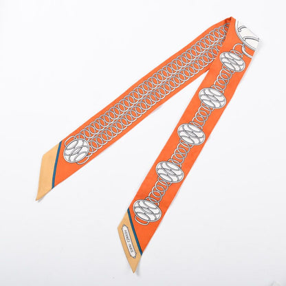 Hermes Scarf Twilly Scarves Orange — view 2