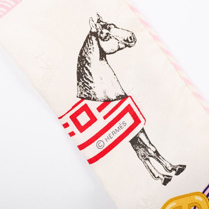 Hermes Scarf Twilly Scarves White — view 4