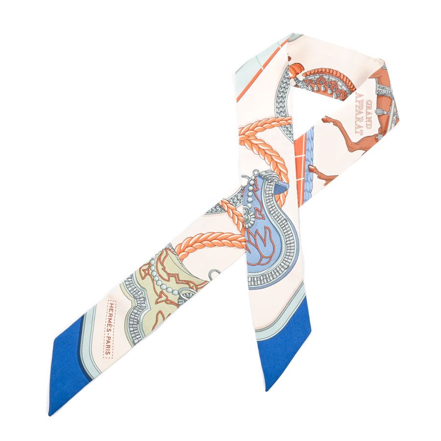 Hermes Scarf Twilly Scarves Blue