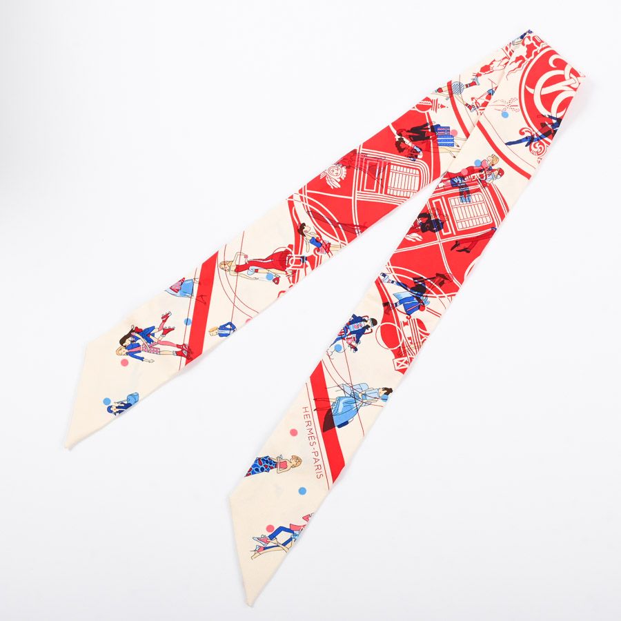Hermes Scarf Twilly Scarves Blue — view 2