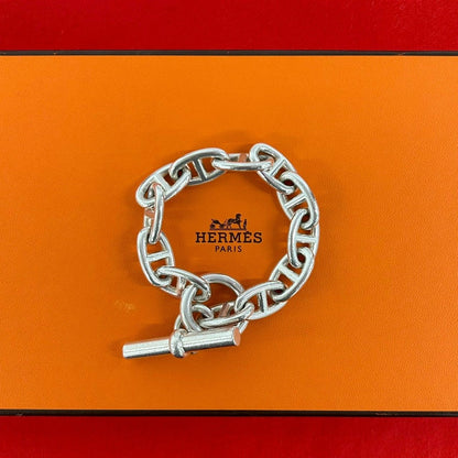 Hermes Chaine D'ancre TGM 12 Links Bracelet Martin Margiela Era 925 Sterling