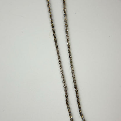 Celine Bag Motif Necklace Plated Rhinestone Silver Pink Vintage — view 5
