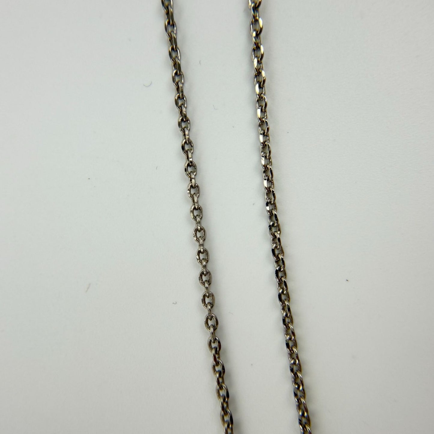 Celine Bag Motif Necklace Plated Rhinestone Silver Pink Vintage — view 6