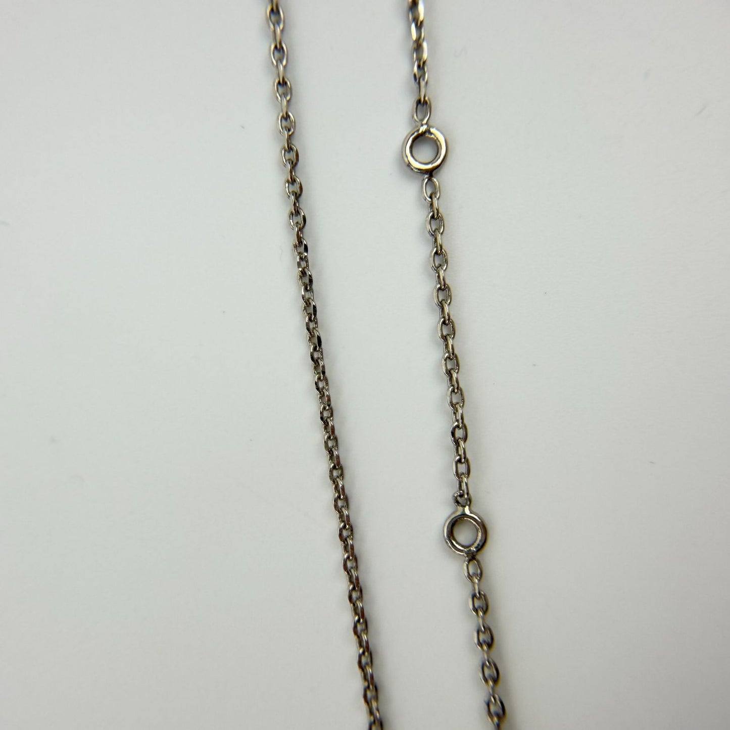 Celine Bag Motif Necklace Plated Rhinestone Silver Pink Vintage — view 7