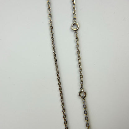 Celine Bag Motif Necklace Plated Rhinestone Silver Pink Vintage — view 7