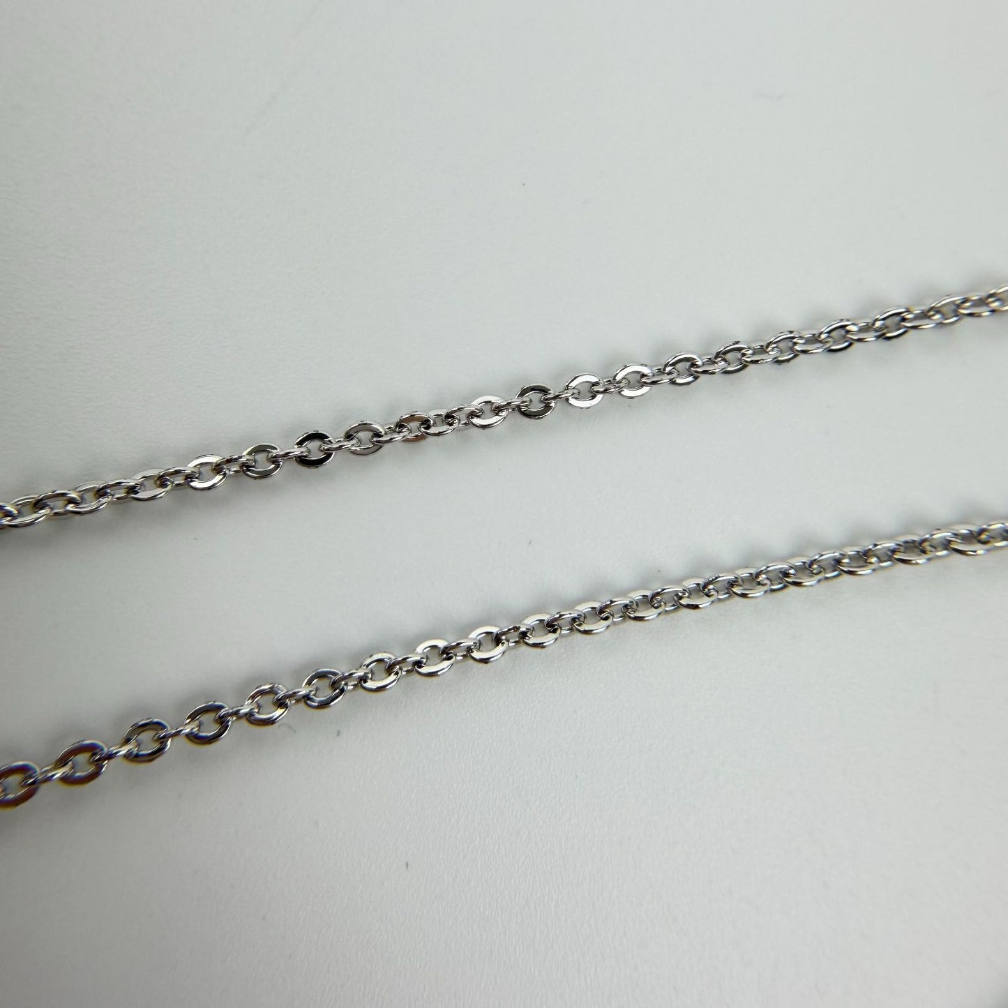 Dior Logo Rhinestone Necklace Plated Silver Pink Vintage — view 6
