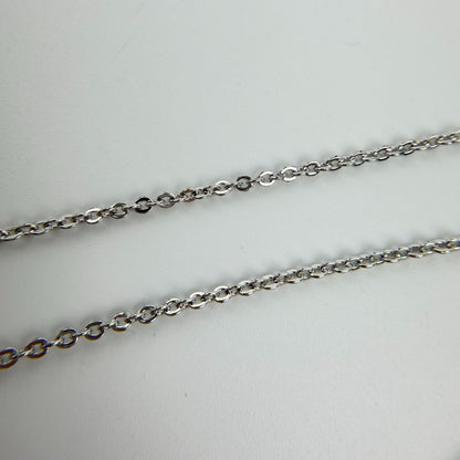 Dior Logo Rhinestone Necklace Plated Silver Pink Vintage — view 6