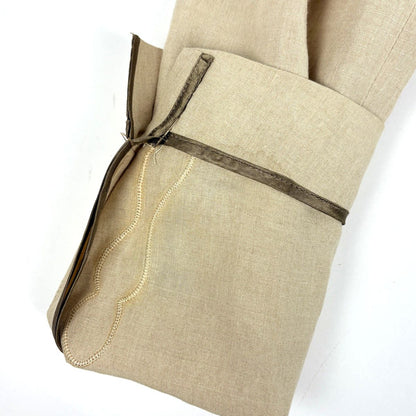 Hermes Set Linen Set Skirt Suit Hemp Beige — view 7