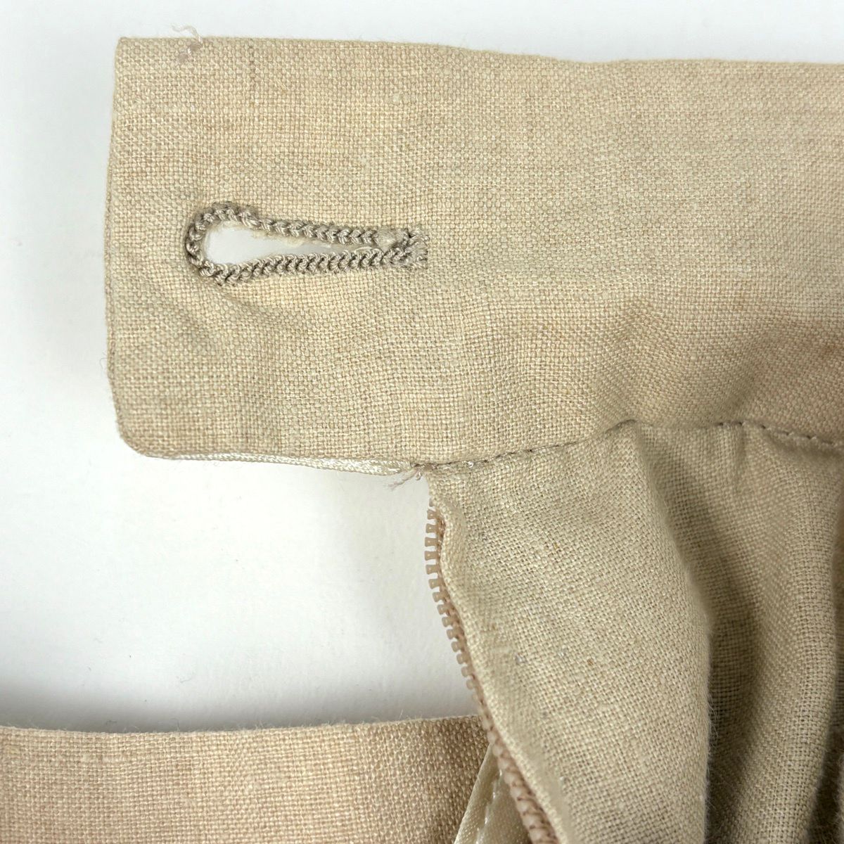 Hermes Set Linen Set Skirt Suit Hemp Beige — view 9