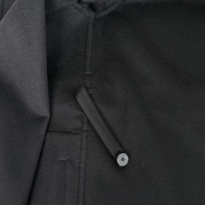 Hermes Gown Coat Robe Long Belted Cashmere Black — view 7