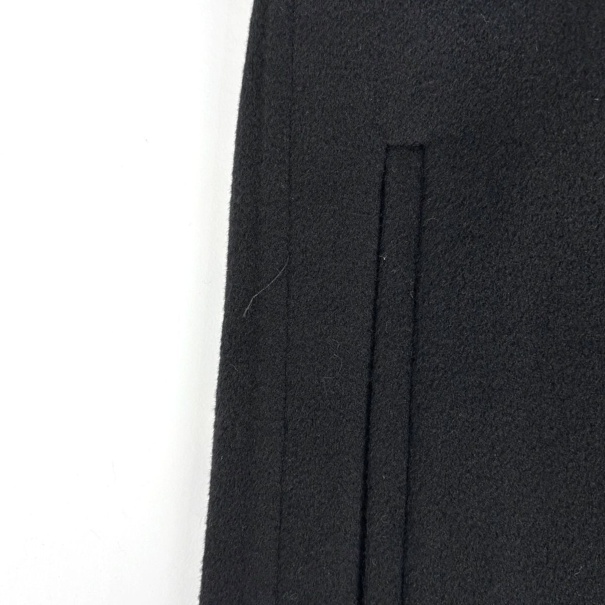 Hermes Gown Coat Robe Long Belted Cashmere Black — view 5