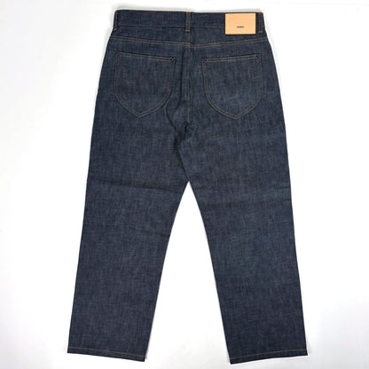 Louis Vuitton Logo Denim Pants Straight Cotton Navy — view 2