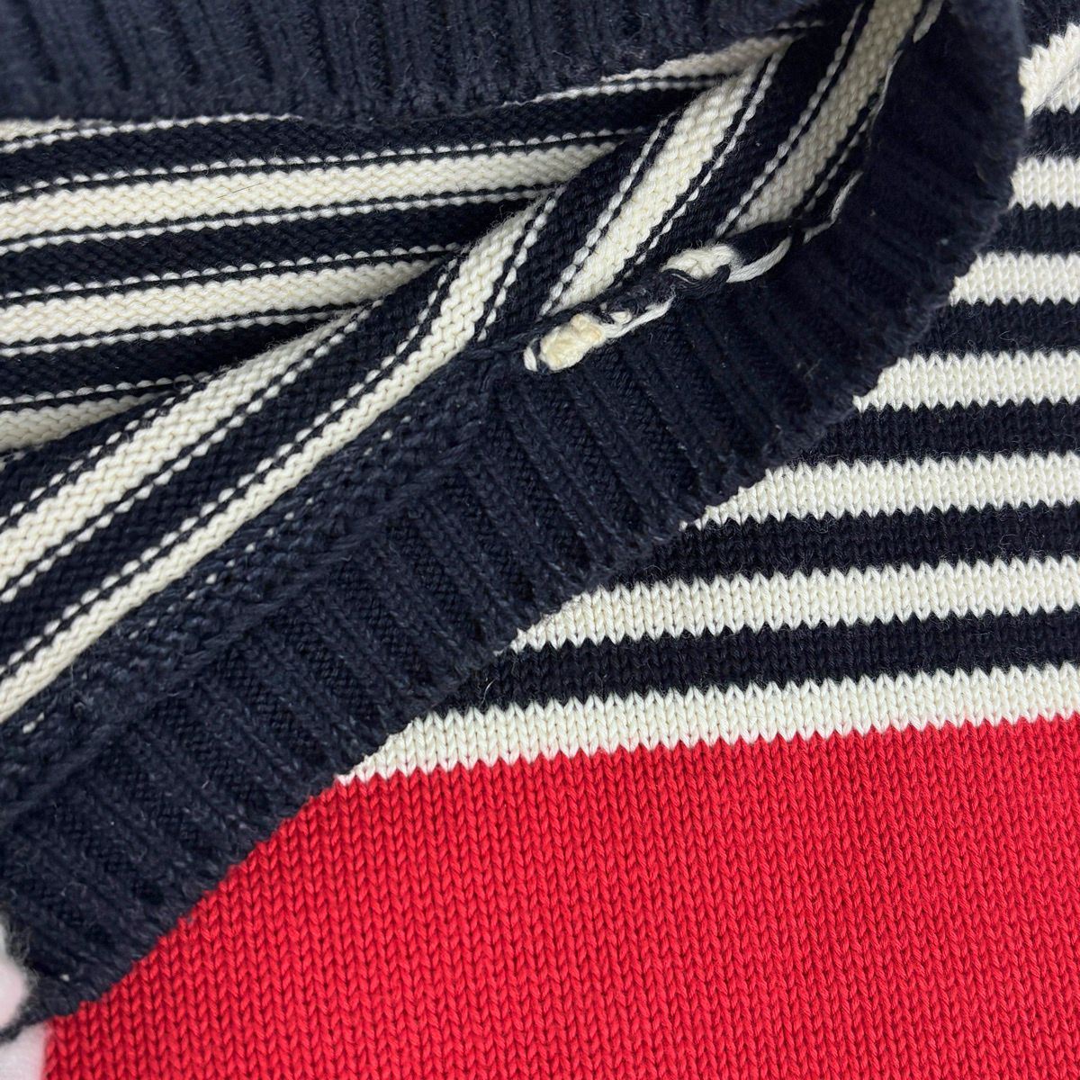 Gucci Logo Knit GG Pattern Top Cotton White Sweater — view 4