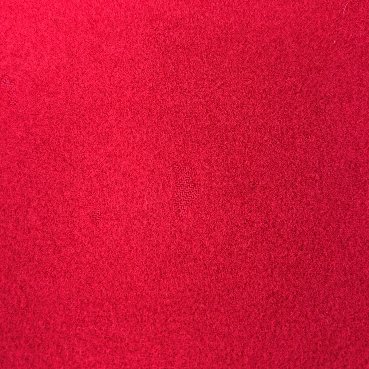 Saint Laurent Soutien Collar Coat Long Hair Nylon Red Black