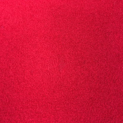 Saint Laurent Soutien Collar Coat Long Hair Nylon Red Black