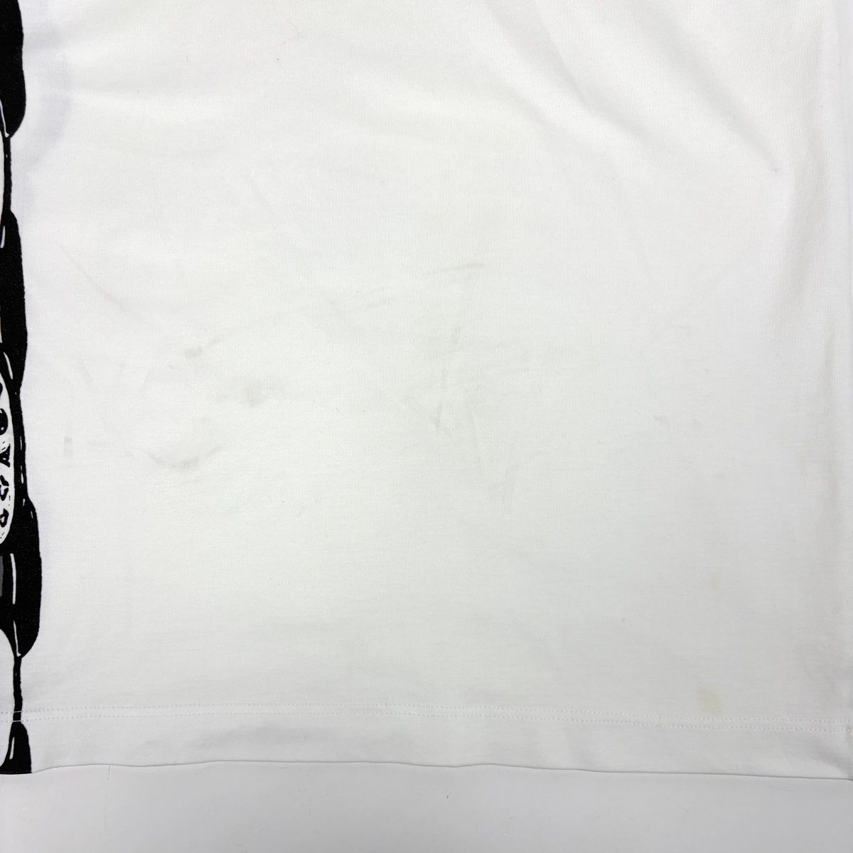 Louis Vuitton Logo Short Sleeve T-Shirt Chain Pattern Top Cotton White — view 3