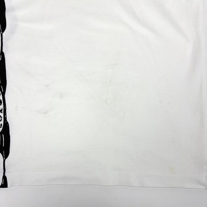 Louis Vuitton Logo Short Sleeve T-Shirt Chain Pattern Top Cotton White — view 3