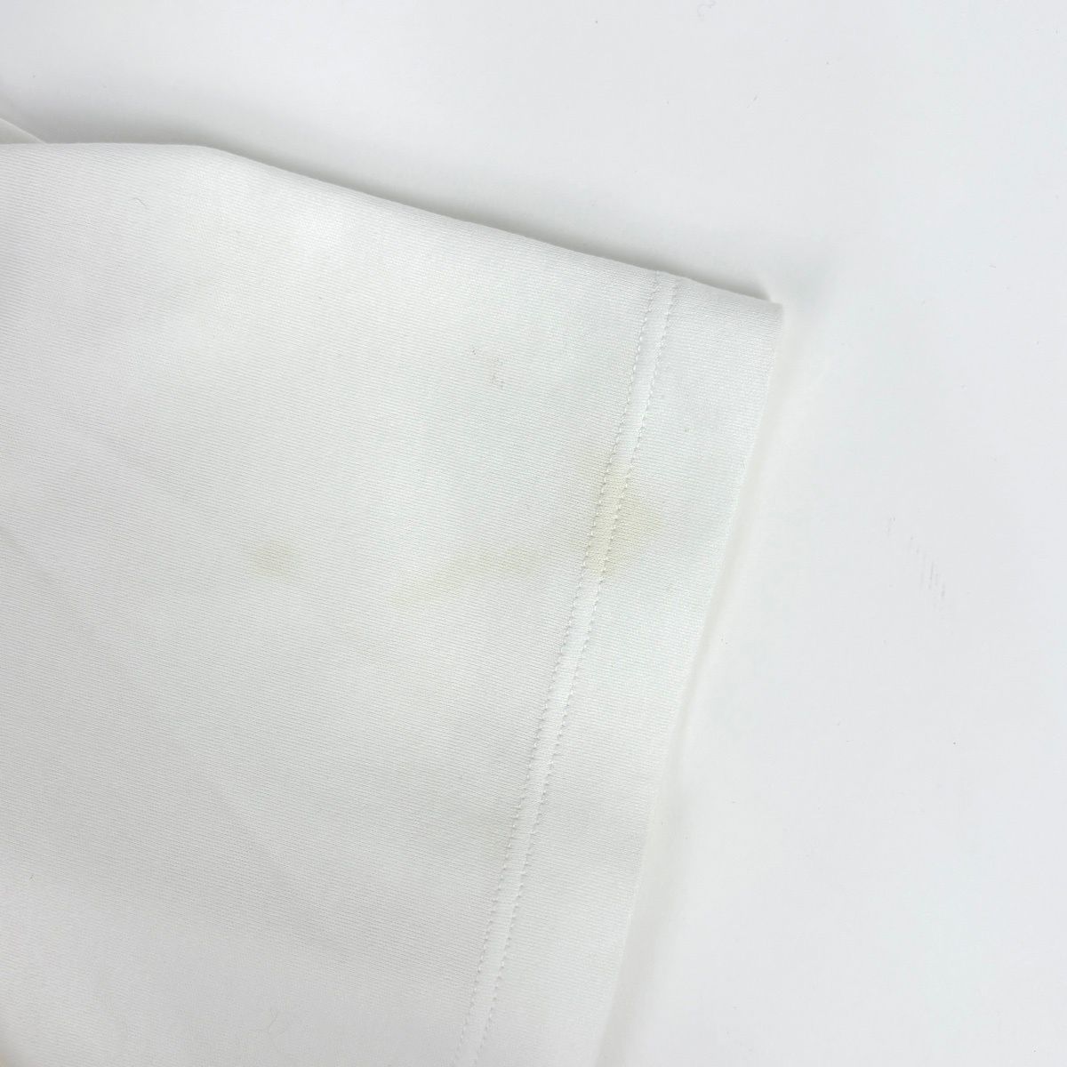 Louis Vuitton Logo Short Sleeve T-Shirt Chain Pattern Top Cotton White — view 5